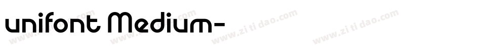 unifont Medium字体转换